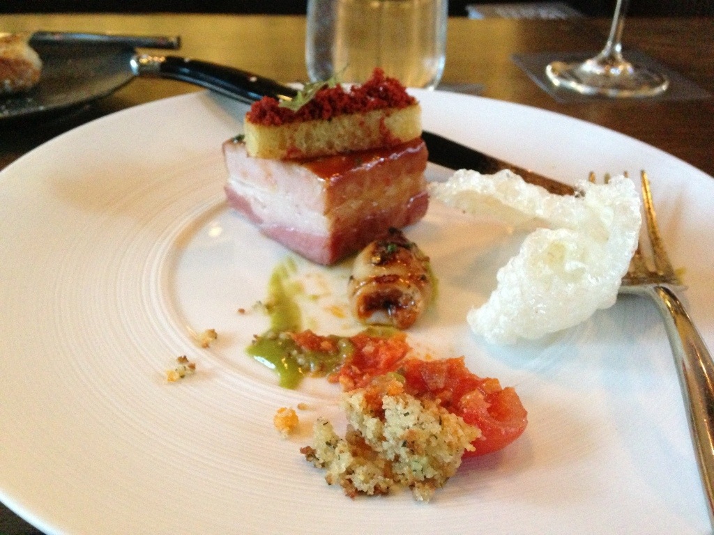 After shot: Pork Belly at The Elm